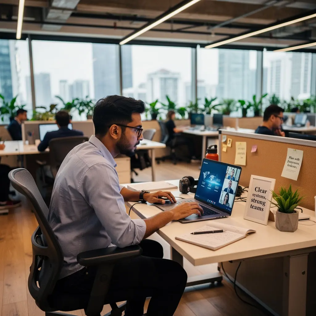 Modern office environment